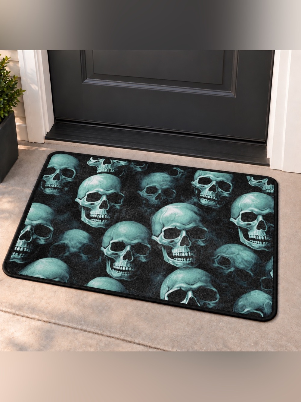 Skull Pattern Mat - Bold Entry Accent (indoor/outdoor)